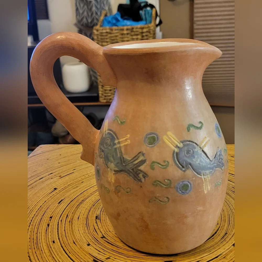 Seminario Made In Peru Pitcher With Birds